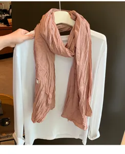 Einfarbiger Knitter Schal für Damen, elegante Mode Herbst Winter dekorativer Schal Accessoire.