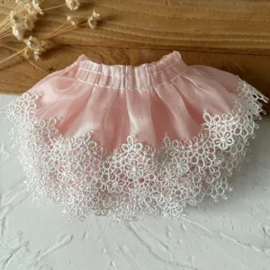 Garniture en dentelle pour poupée rose matériel DIY décoration de ourlet Lolita couture