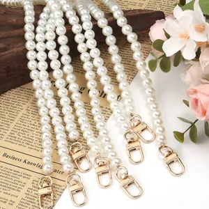 Chaîne en Résine Perle Artificielle DIY Bandoulière de Sac Lanière de Téléphone Mobile Accessoires de Vêtements Chaîne de Bijoux Fait Main pour Femme