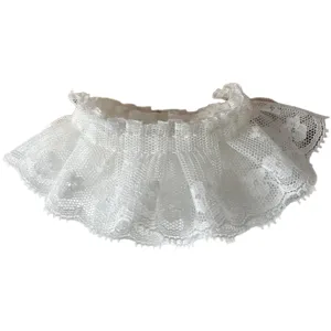 White lace collar trim ruffle Lolita DIY fabric decorative accessory for clothing sewing