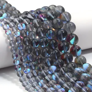 Irillerend Synthetisch Kristal Ronde Losse Kralen Voor DIY Sieraden Maken Armband Ketting Accessoires Kralen