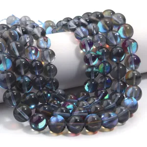 Flitskristal kwarts ronde kralen losse strengen voor DIY sieraden ketting armband maken