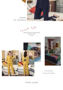 Detailed view of soft cotton couple pajamas set, long sleeve top and pants for comfort.