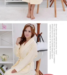 Comfortable 100% cotton bathrobe for adults, soft thickened sleepwear for daily relaxing home wear.
