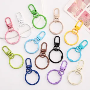 Boucle De Porte En Métal En Alliage Avec Porte-clés Anneau Rond DIY Sac Pendentif Artisanat Accessoires Quincaillerie Polyvalente Anneau De Clé