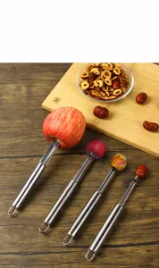 Stainless steel fruit corer pitter tool set for apple hawthorn red date kitchen gadgets