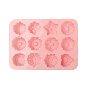 3D silicone baking mold detail, perfect for making jelly, chocolate, pudding, and cute desserts.