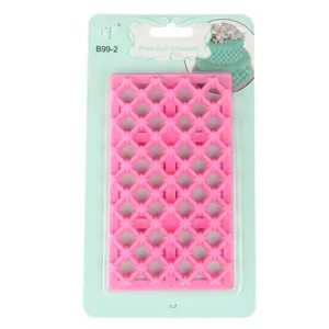 Moule a fondant en plastique motif losange outil pour decoration de gateau detail