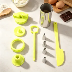 Kit di Decorazione Pasticceria in Acciaio Inossidabile Strumento da Forno