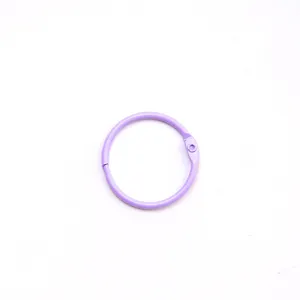 Anneau de reliure en métal violet de 3 cm coloré DIY artisanat accessoire utile