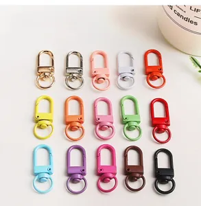 33mm bunte Backlack Metall Tür Schnalle Hundeschnalle Karabiner DIY Zubehör Material
