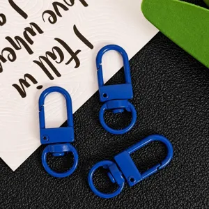 Zinc alloy swivel lobster clasp keychain DIY jewelry accessories multi-color bag hanging hook detail