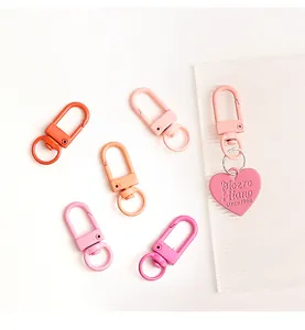 33mm bunte Metall Karabinerhaken, lackierte U-förmige Torhaken, DIY Taschen Zubehör Set.