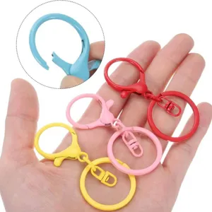 Bunte Metall Schlüsselanhänger Haken DIY handgemachte Tasche Anhänger Zubehör Set 3tlg