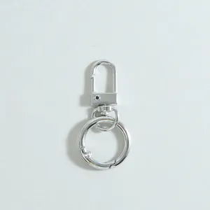 Porte-clés anneau ressort en alliage de zinc mousqueton accessoire DIY fait main