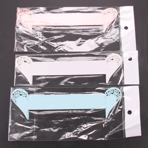 European style hollow gift wrapper cards paper decorative borders for party favor packaging