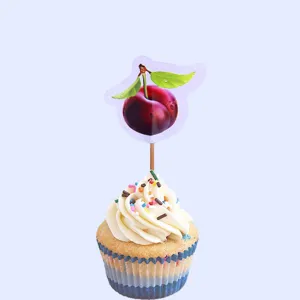 Adorno para pastel cereza decoracion cupcake fruta reposteria fiesta accesorios lindo