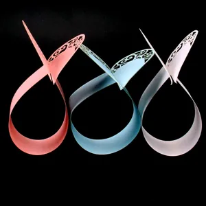 European style hollow paper gift wrapper decorative band set for chocolate and party favors display