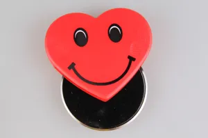 Red heart smiley pizza cutter stainless steel kitchen baking tool roller wheel slicer