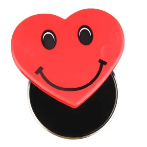 Cute heart shaped smiley pizza cutter wheel stainless steel baking tool kitchen gadget