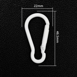 Colorful Alloy Gourd Shape Carabiner Keychain DIY Jewelry Pendant Bag Hanging Decoration Metal Snap Hook Multicolored