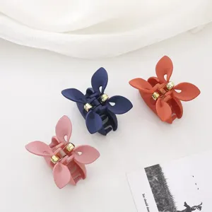 Set di mollette per capelli a farfalla opache taglia media accessori capelli donna