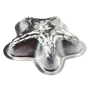 Molde para Pastel de Estrella de Mar de Aleación de Aluminio Antiadherente Herramienta de Repostería de Cocina