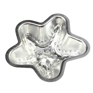 Molde para pastel de estrella de mar de aleacion de aluminio, herramienta de horno.