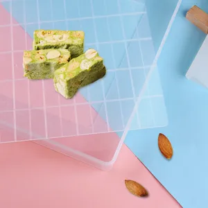 Large nougat mold 112 grids clear plastic snowflake crisp tray DIY baking tool set main view.