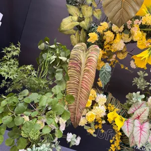 Artificial green plant long taro leaf banana leaf wall floral arrangement decor items