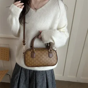 Retro bedruckte kleine Handtasche, schicke Umhaengetasche fuer Damen, elegante Tasche.