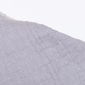 Reine Baumwollgaze Stofftextur Detailaufnahme, atmungsaktiv und weich für den täglichen Gebrauch.