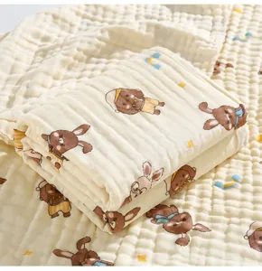 Reine Baumwollgase Baby Badetuch Neugeborene Decke Kleinkind Dusche Wickeltuch weiche Decke