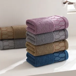 Thickened pure cotton towel set, highly absorbent face towel for home daily bathroom use.