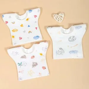Säugling Baby Lätzchen Klasse A Reine Baumwolle Wasserdicht Schnelltrocknend Süß Cartoon Druck Speichel Handtuch Neugeborene Fütterung Spucktuch