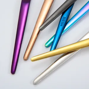 Colorful 304 stainless steel coffee spoons and mixing spoons main product showcase view
