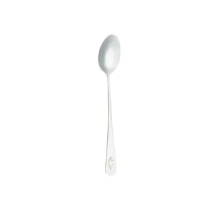 Cuillère en acier inoxydable avec motif souriant, idéale pour le camping et les repas quotidiens.
