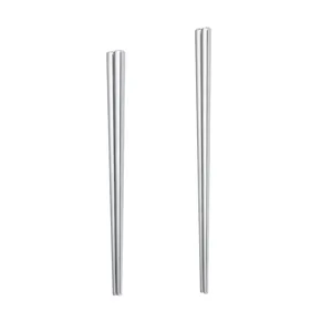 Stainless steel chopsticks home thickened non-slip heat resistant frying serving chopsticks