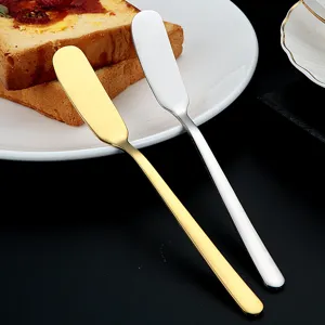 Stainless Steel Butter Knife Long Handle Spreader Set for Bread and Jam Spreading