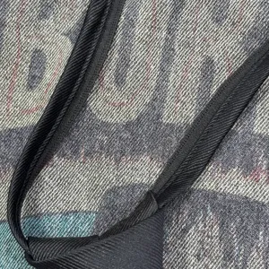 Black punk style dark tie detail fabric texture close up stylish fashion necktie accessory