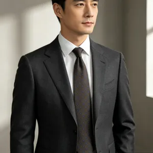 Men's business jacquard tie suit accessory for formal banquets and wedding events.