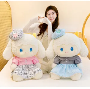 Süßes Paar Schaf Plüschtier Kuscheltier weiche Puppe tolles Geschenk für Mädchen Detailansicht