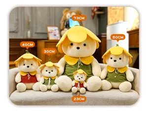Flower teddy bear plush toy cute stuffed animal doll birthday Valentine gift 23-73cm