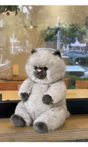 Niedlicher flauschiger Langhaar Katzen Plüschtier,weiche Kuschelkatze Puppe für Kinder Geschenk.