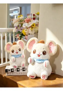Lindo peluche de ratón castaña suave animal de peluche adorable regalo para niños decoración