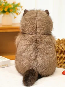 Flauschiges Simulations-Katzen-Plüschtier süße Stoffpuppe weicher Begleiter Geschenk