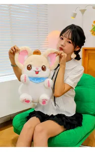 Lindo ratón de castaña de peluche juguete suave animal relleno cojín abrazo para regalo de niñas