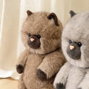 Niedliches flauschiges Langhaar Katzen Plüschtier Kuscheltier Puppe für Kinder Geschenk