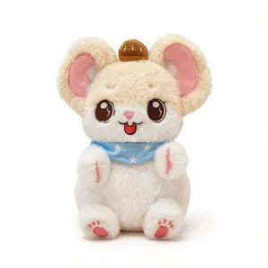 Bonito peluche de ratón castaña suave muñeco cojín regalo especial para niños y niñas