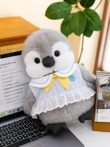 Schattig pinguin pluche speelgoed zachte knuffel pop en mooie bureau metgezel.